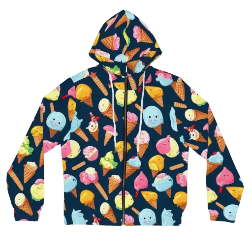 Sorbet Constellation on a Women's Full-Zip Hoodie