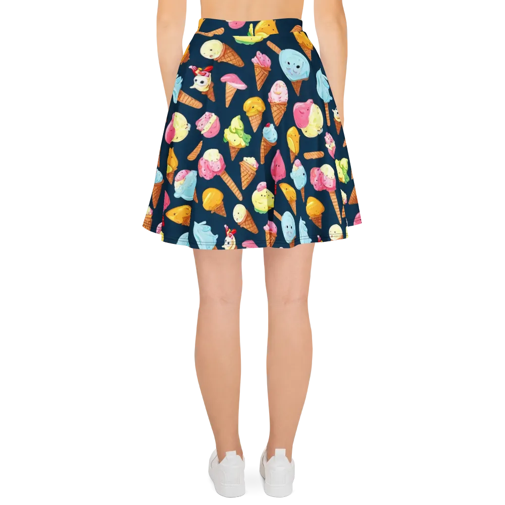 Sorbet Constellation on Skater Skirt — Back