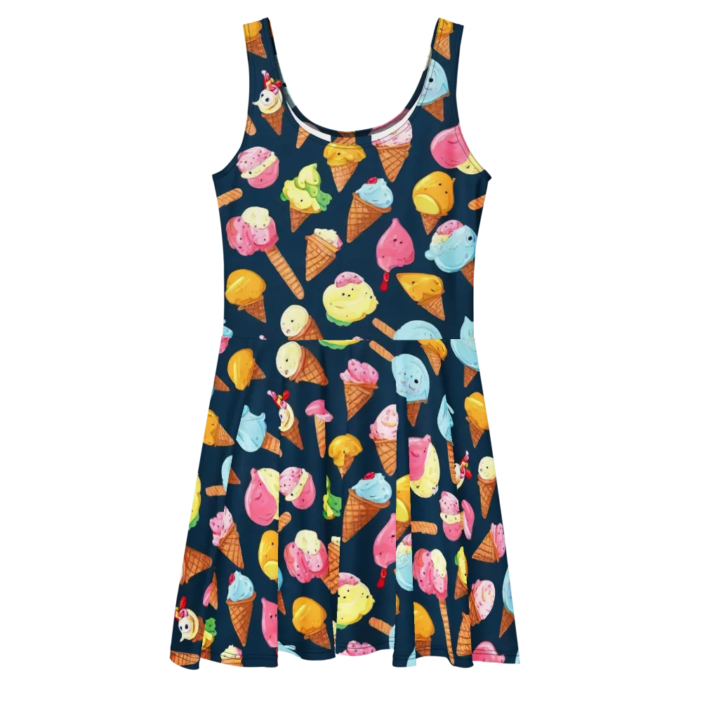 Sorbet Constellation on Skater Dress — Front
