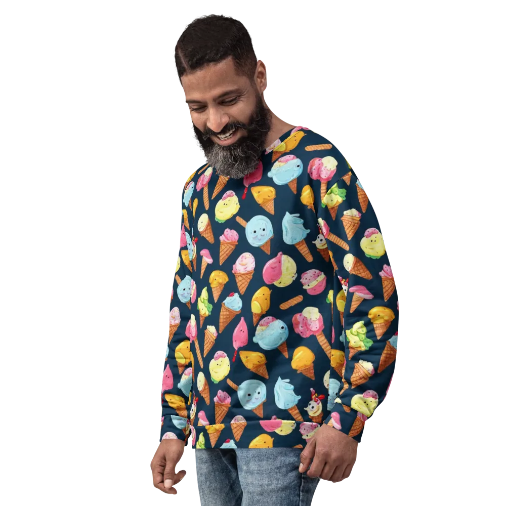 Sorbet Constellation on Sweatshirt — Left Front
