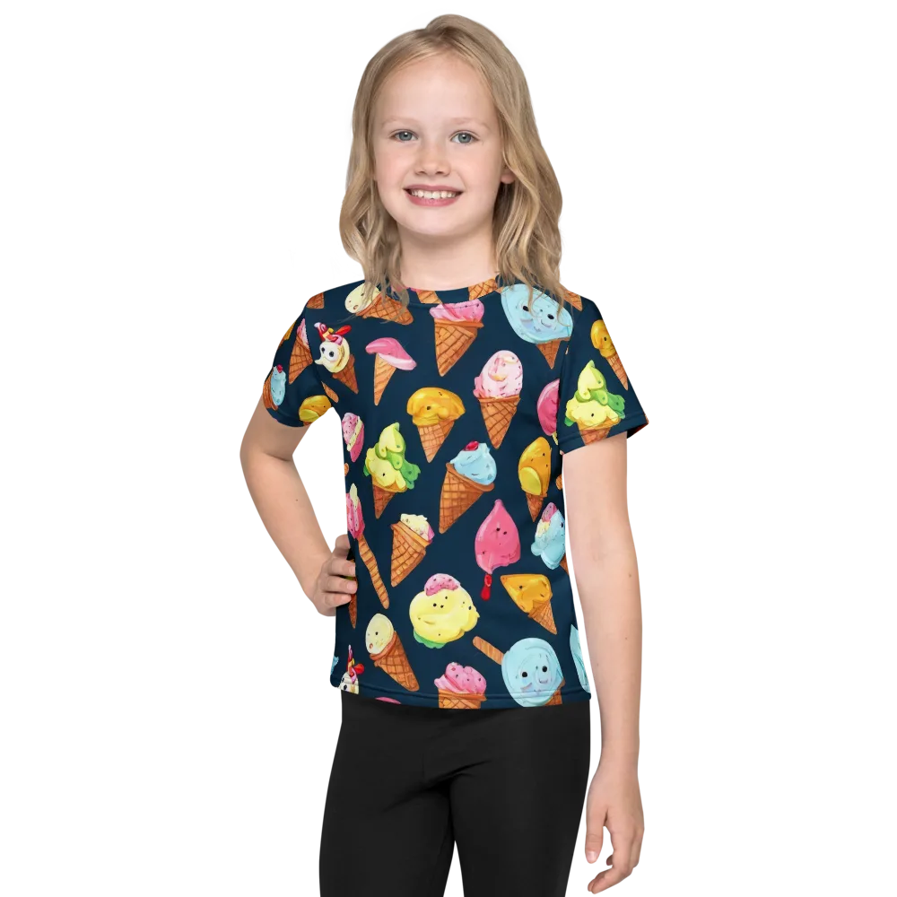 Sorbet Constellation on Kids Crew Neck T-Shirt — Front