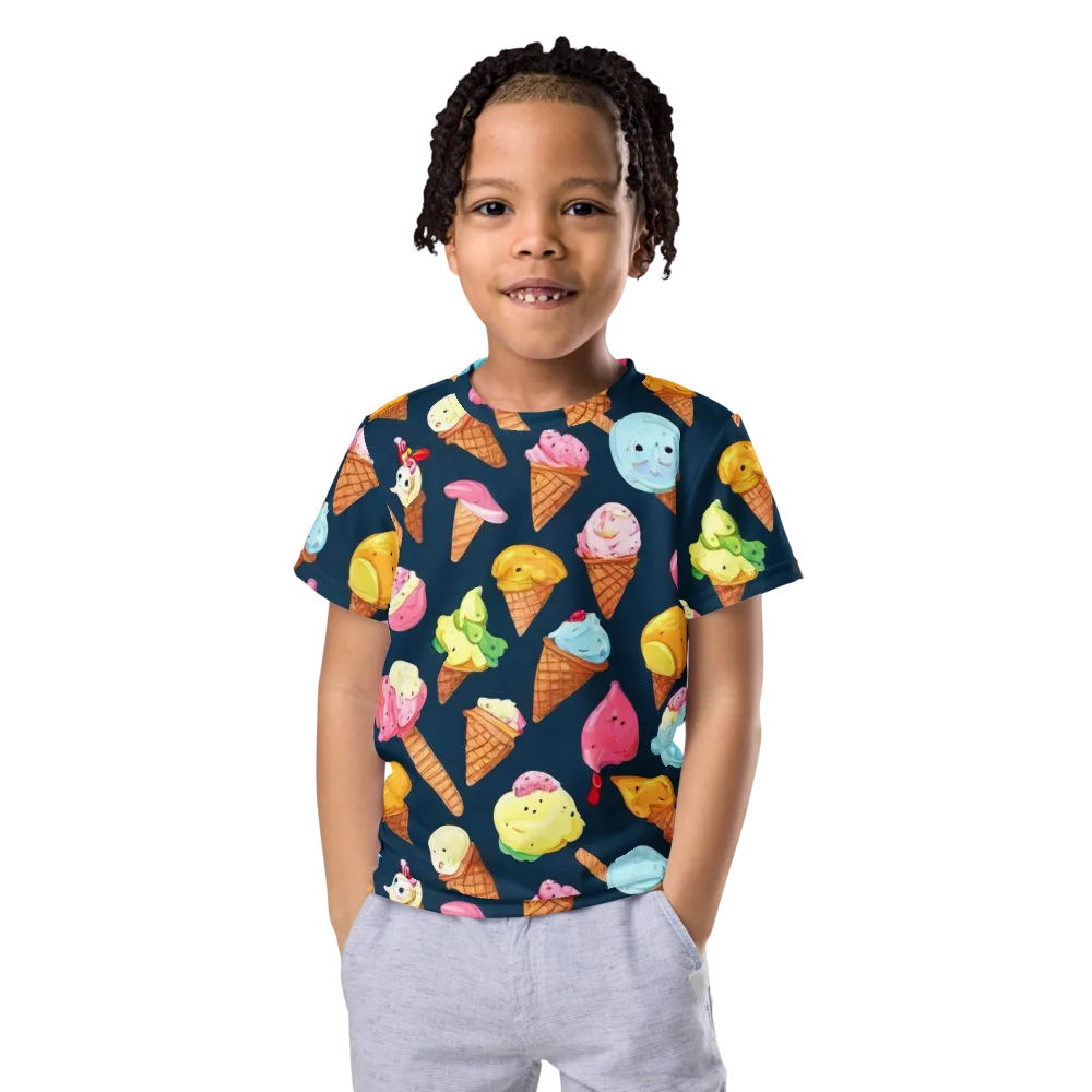 Sorbet Constellation on Kids Crew Neck T-Shirt — Front