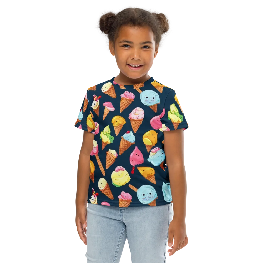 Sorbet Constellation on Kids Crew Neck T-Shirt — Front