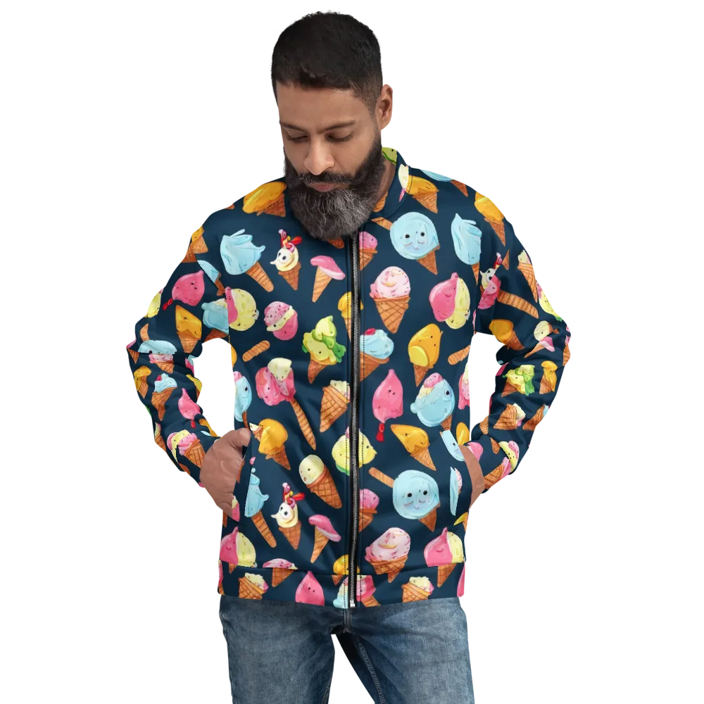 Sorbet Constellation on Bomber Jacket — Front