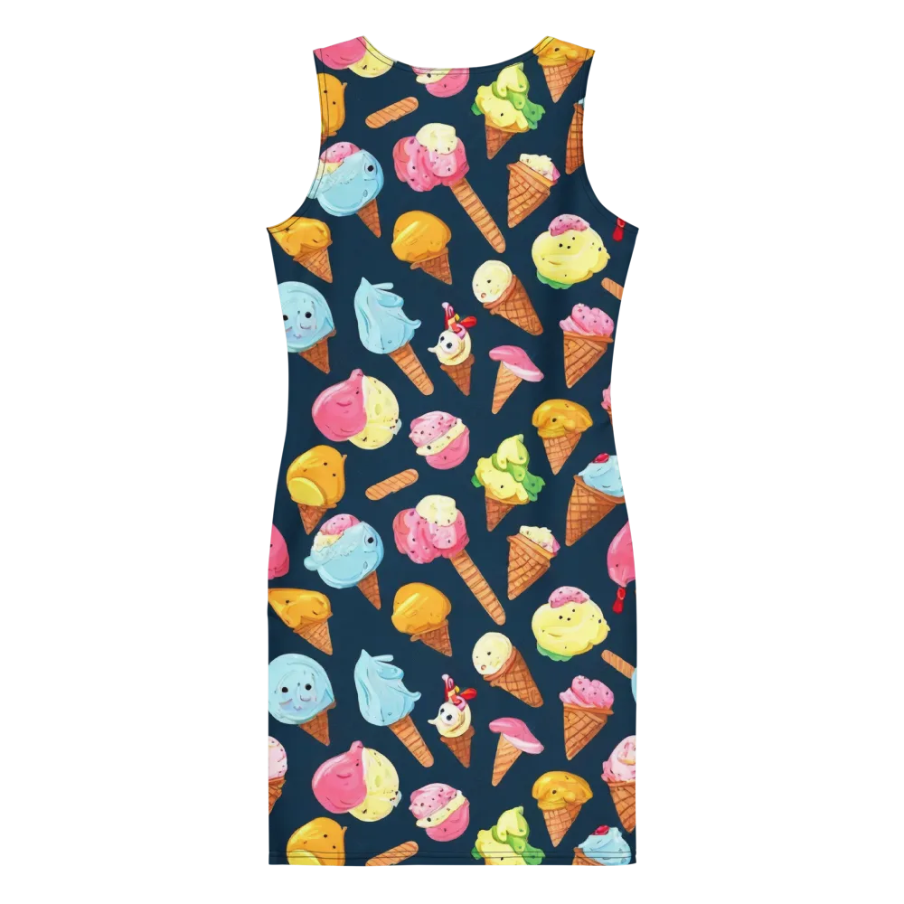 Sorbet Constellation on Bodycon Dress — Back