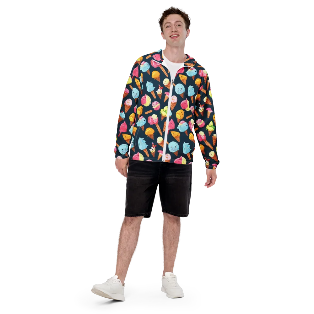 Sorbet Constellation on Men's Windbreaker — Front