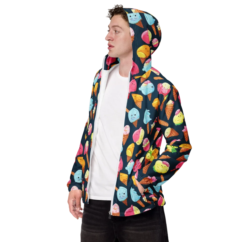 Sorbet Constellation on Men's Windbreaker — Left Front