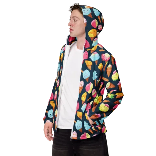 Sorbet Constellation on a Men's Windbreaker