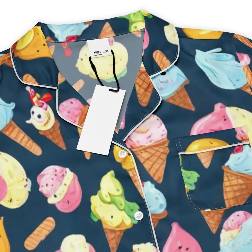 Sorbet Constellation on Women's Short Sleeve Pajama Top — Product details