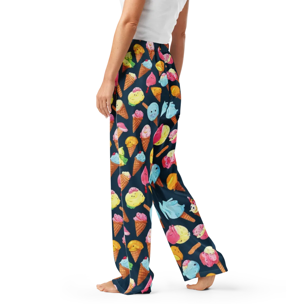 Sorbet Constellation on Women's Pajama Pants — Left