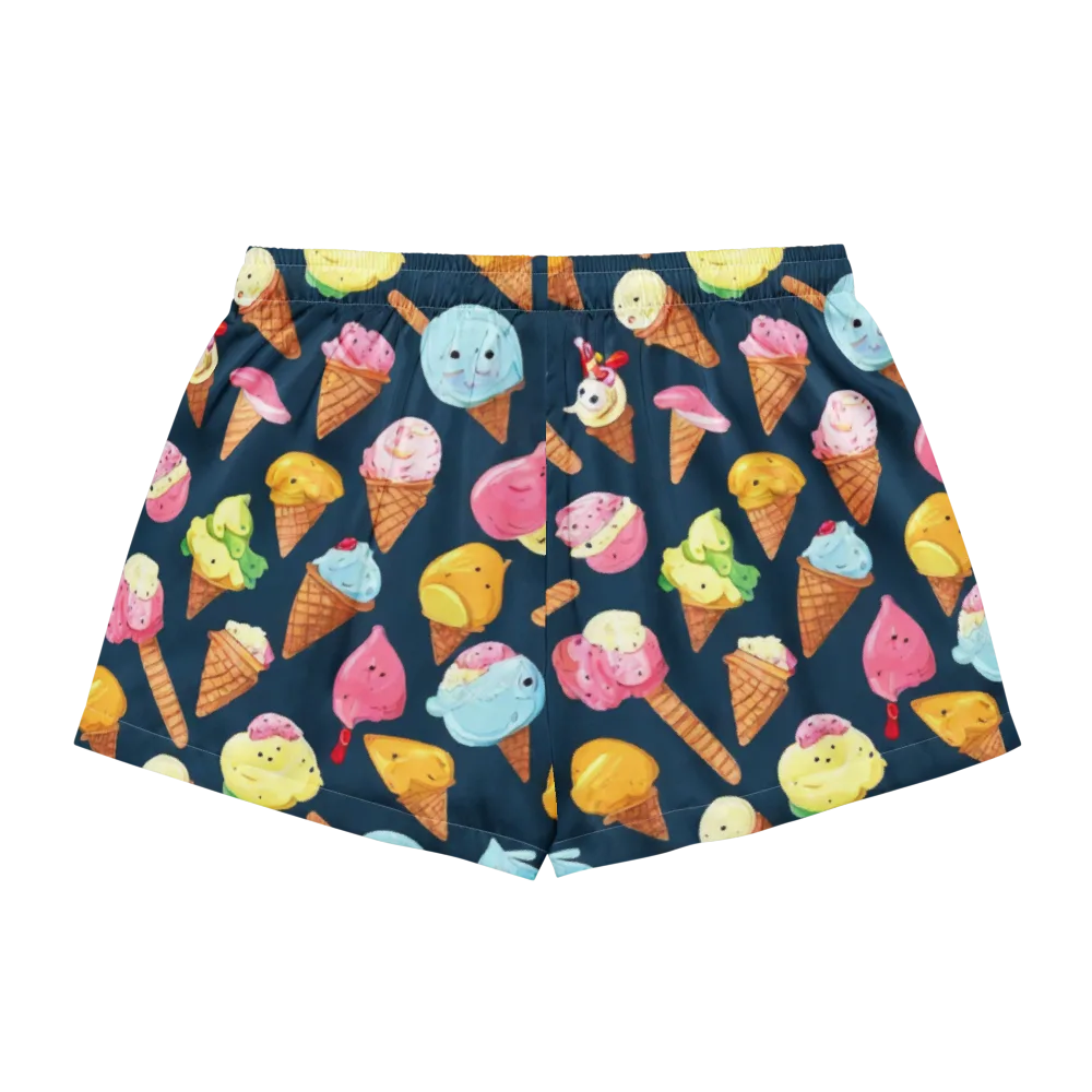 Sorbet Constellation on Women's Pajama Shorts — Back