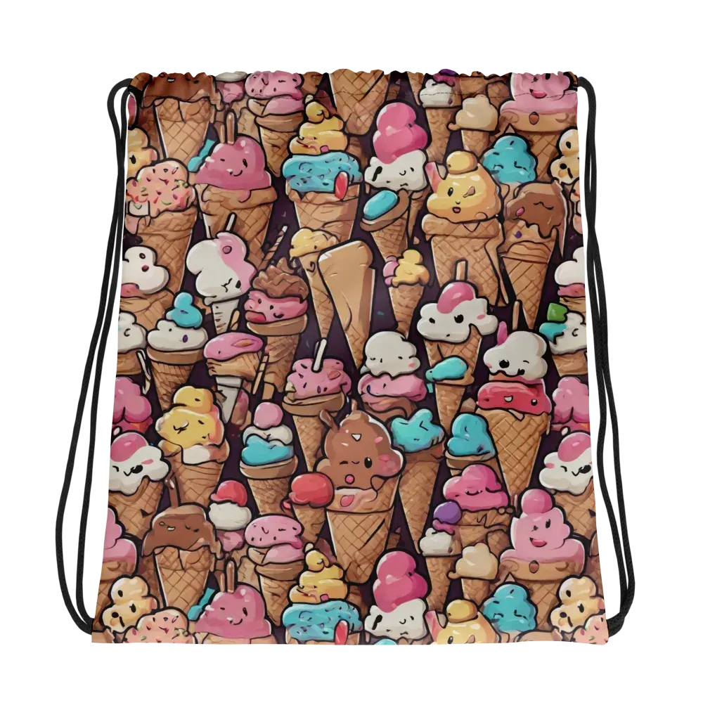 Sugarcone Parade on Drawstring Bag — Photo