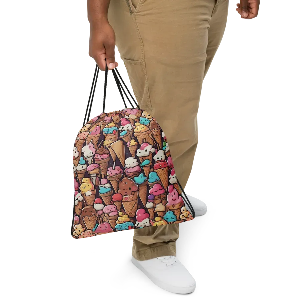 Sugarcone Parade on Drawstring Bag — Front