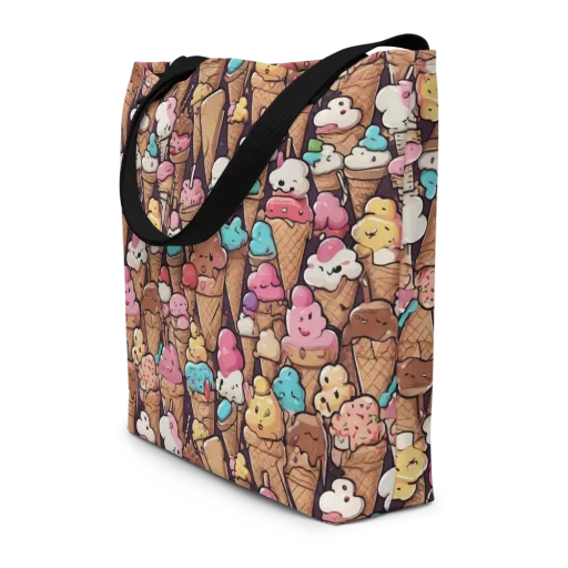Sugarcone Parade on a Large Tote Bag W/ Pocket