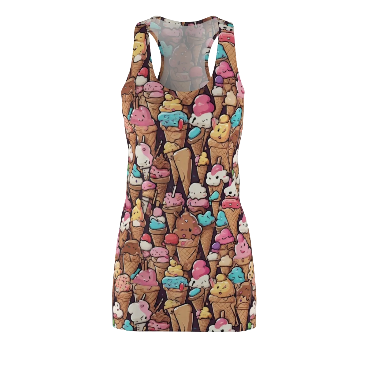 Sugarcone Parade on Racerback Dress — Front