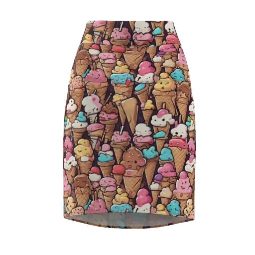 Sugarcone Parade on a Pencil Skirt