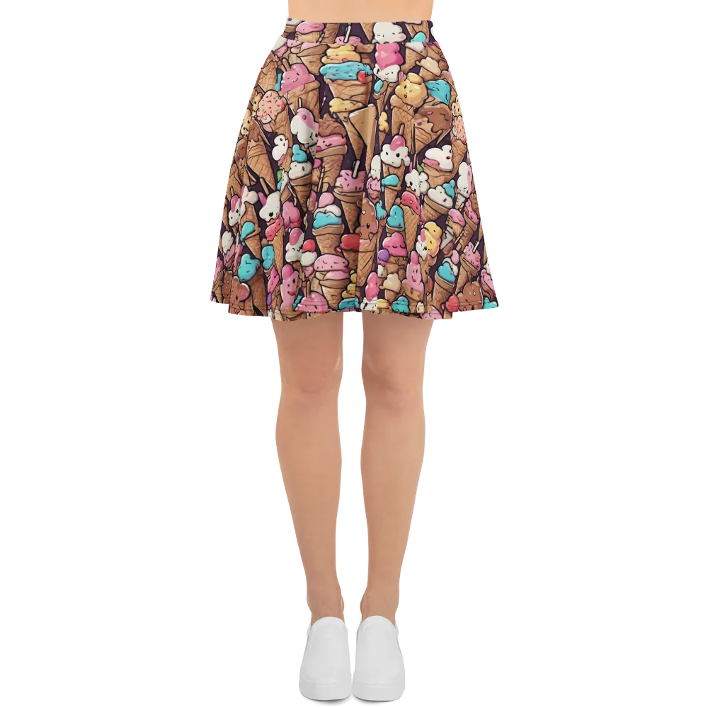 Sugarcone Parade on Skater Skirt — Front