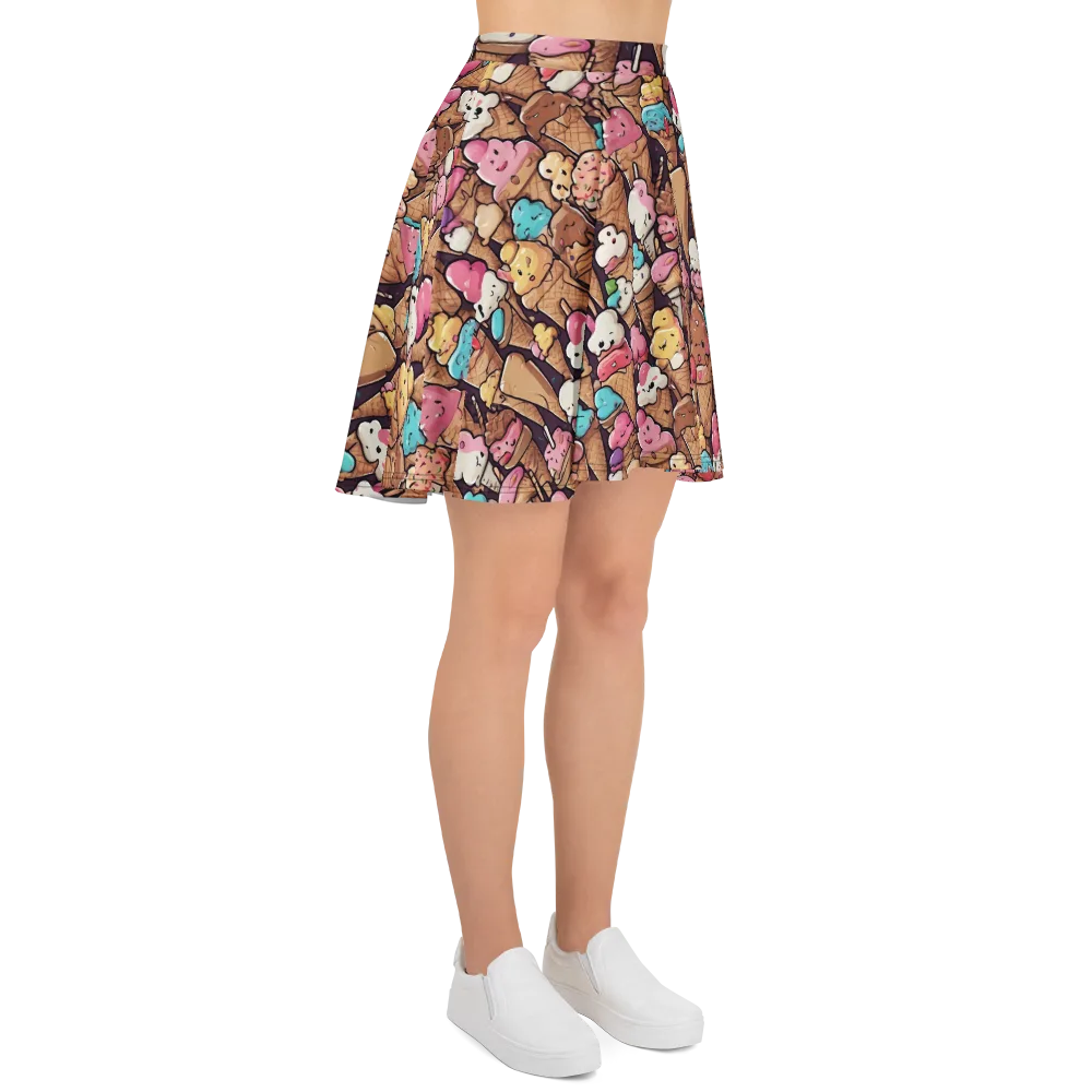 Sugarcone Parade on Skater Skirt — Right
