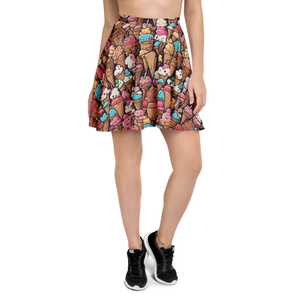 Sugarcone Parade on Skater Skirt — Front