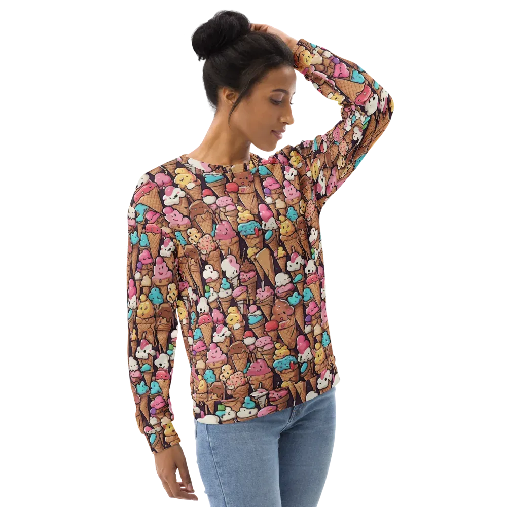 Sugarcone Parade on Sweatshirt — Right Front
