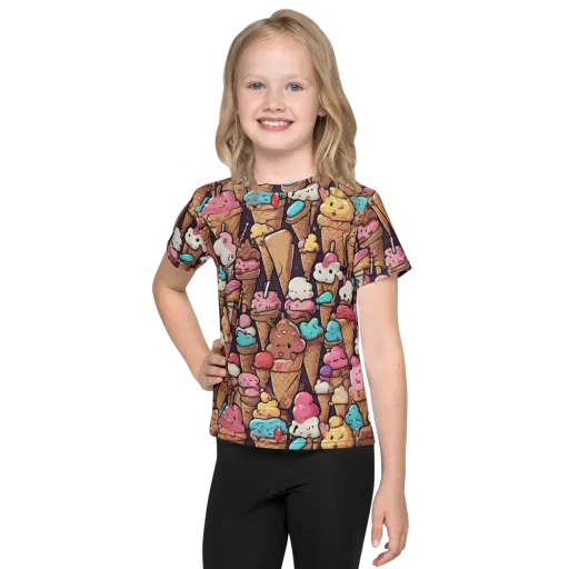 Sugarcone Parade on a Kids Crew Neck T-Shirt