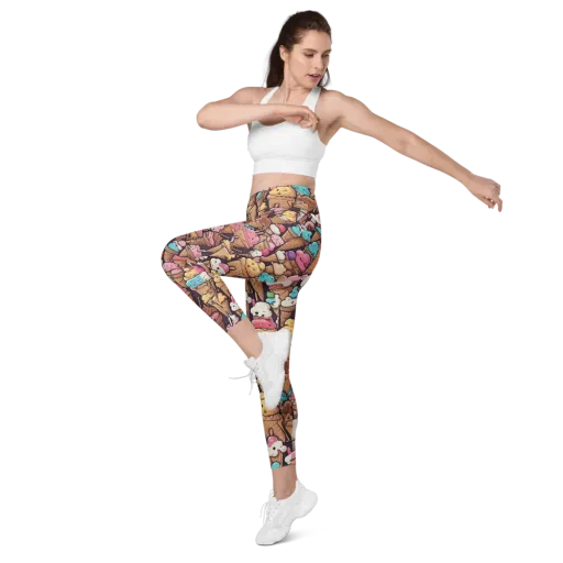 Sugarcone Parade on a Leggings with Pockets