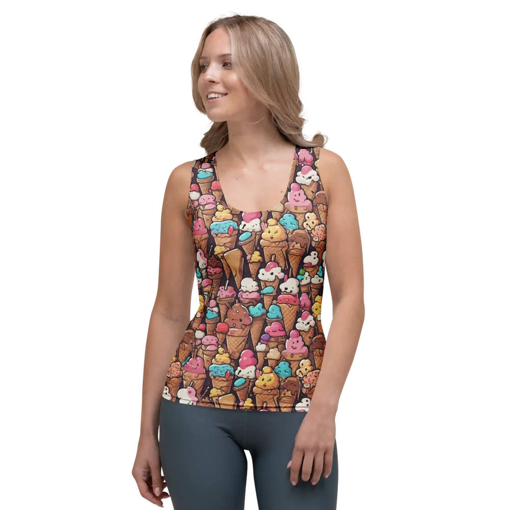 Sugarcone Parade on Women's Tank Top — Front