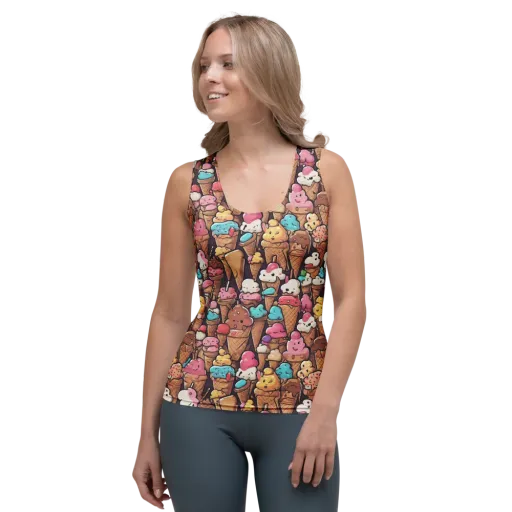 Sugarcone Parade on a Women's Tank Top