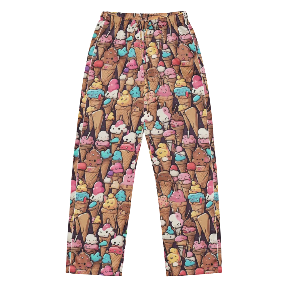 Sugarcone Parade on Women's Pajama Pants — Front