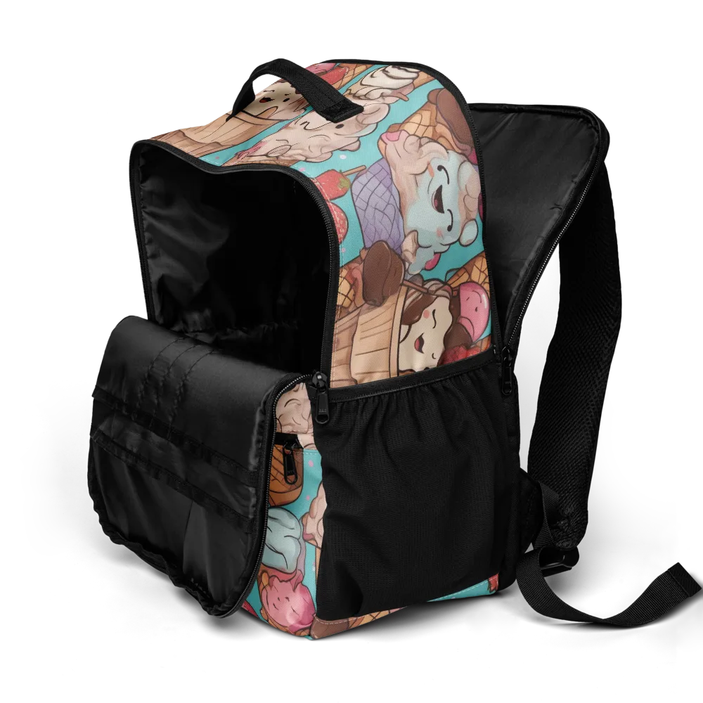 Scoops in Bloom on Utility Backpack — Product details 2