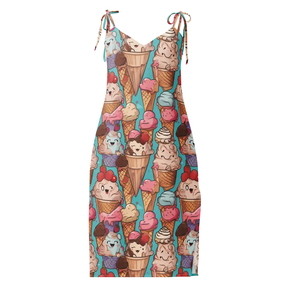 Scoops in Bloom on Slip Dress — Front