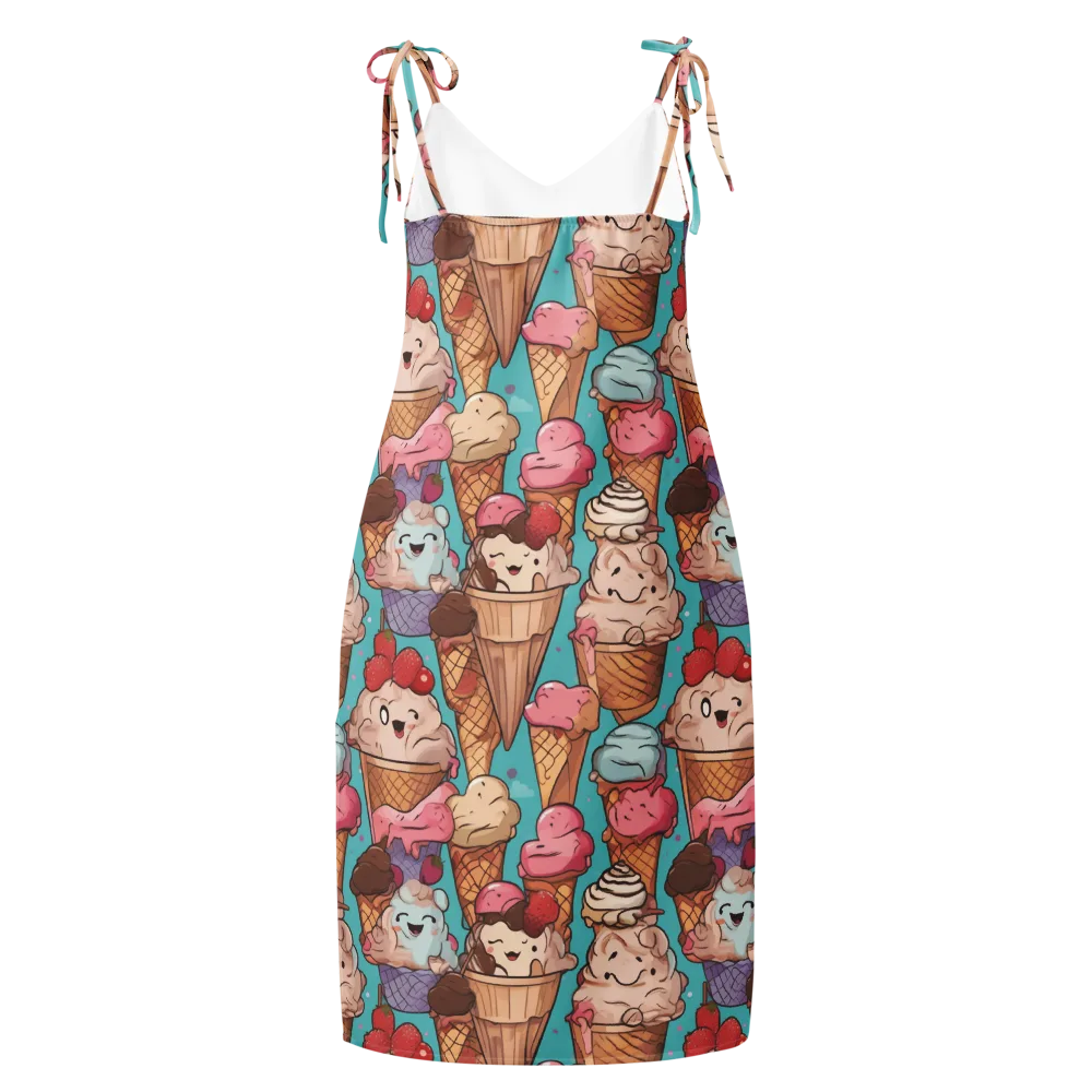 Scoops in Bloom on Slip Dress — Back