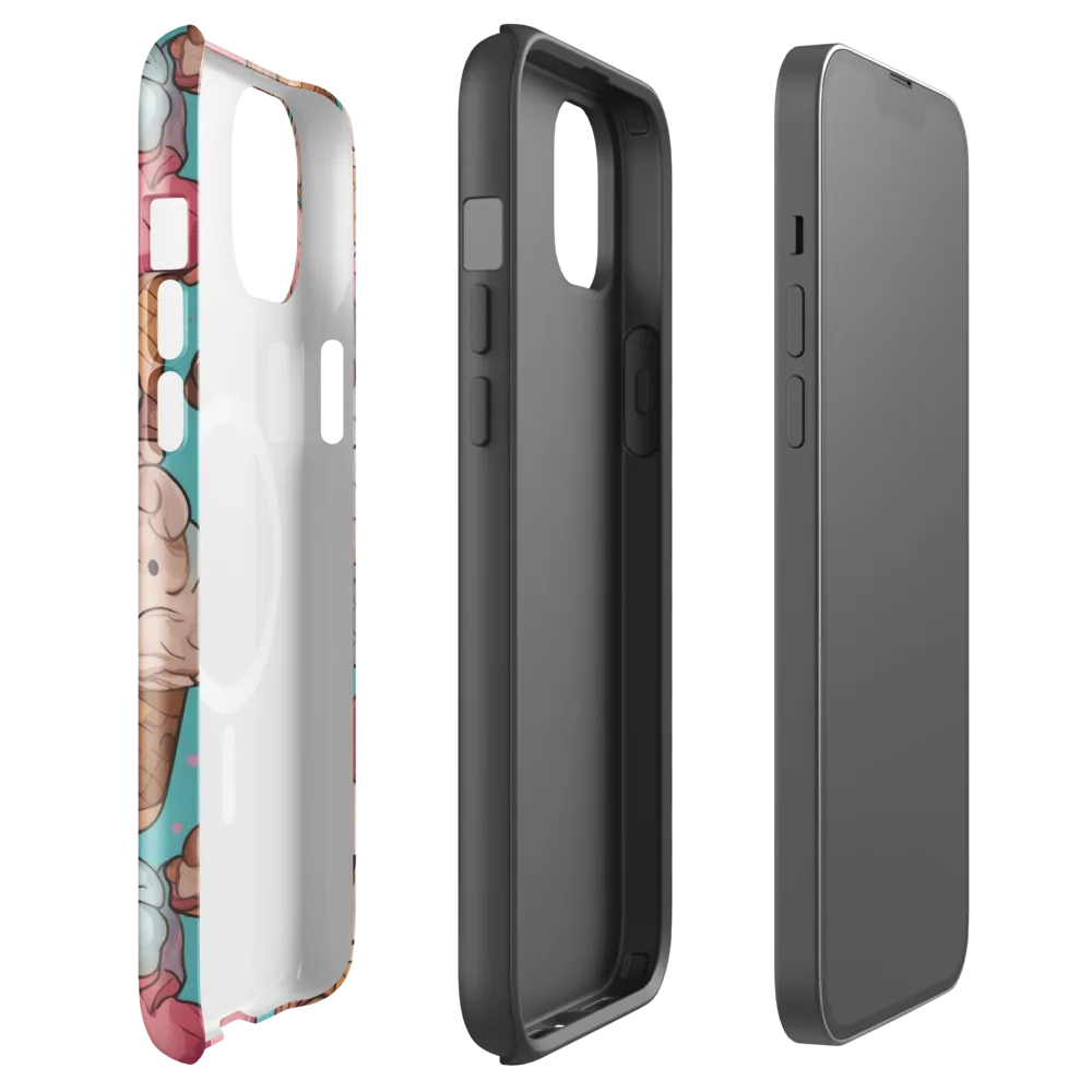 Scoops in Bloom on MagSafe Tough Case for iPhone® — Front
