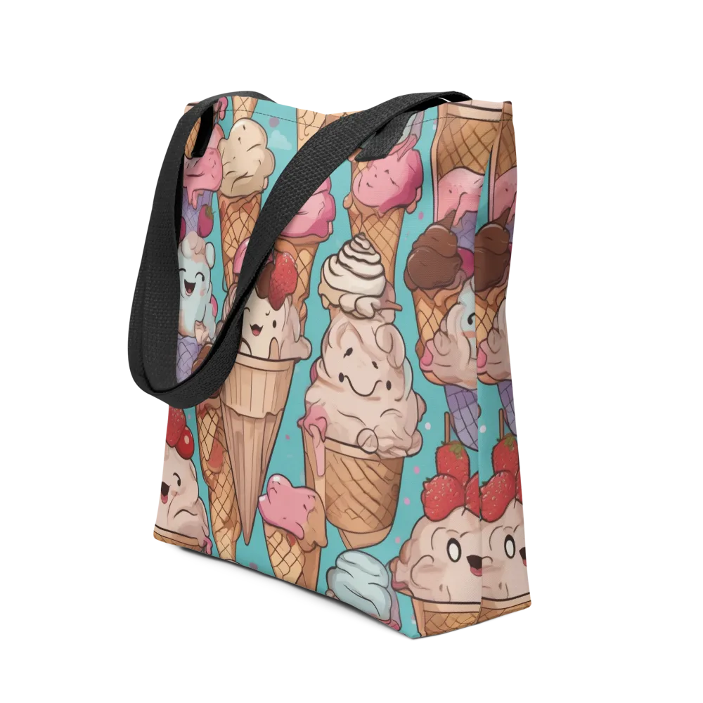 Scoops in Bloom on Tote Bag — Front