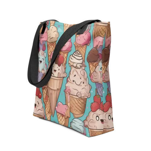 Scoops in Bloom on a Tote Bag