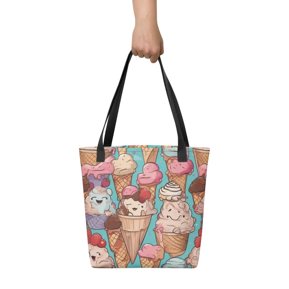 Scoops in Bloom on Tote Bag — Front