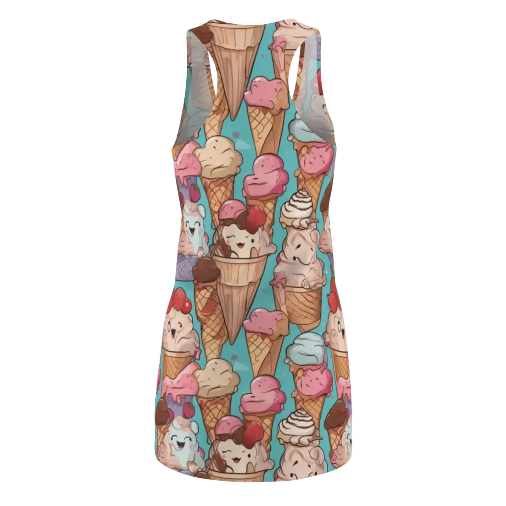 Scoops in Bloom on Racerback Dress — Back