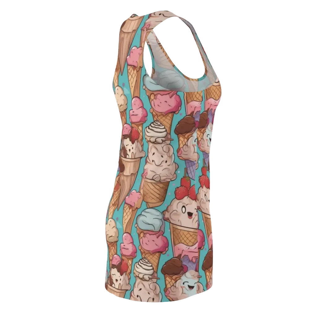 Scoops in Bloom on Racerback Dress — Back Side