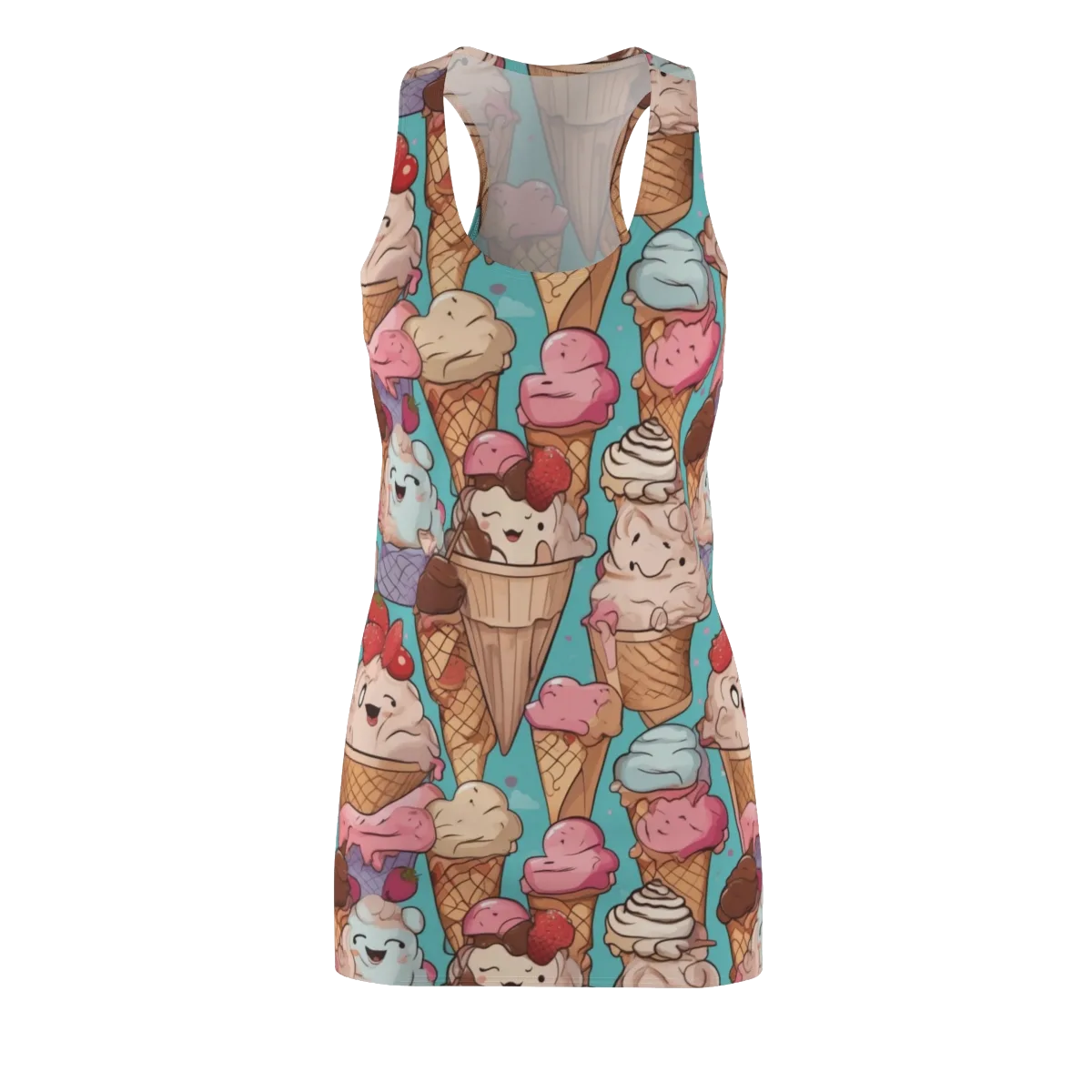 Scoops in Bloom on Racerback Dress — Front