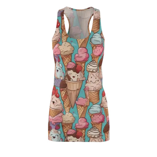 Scoops in Bloom on a Racerback Dress