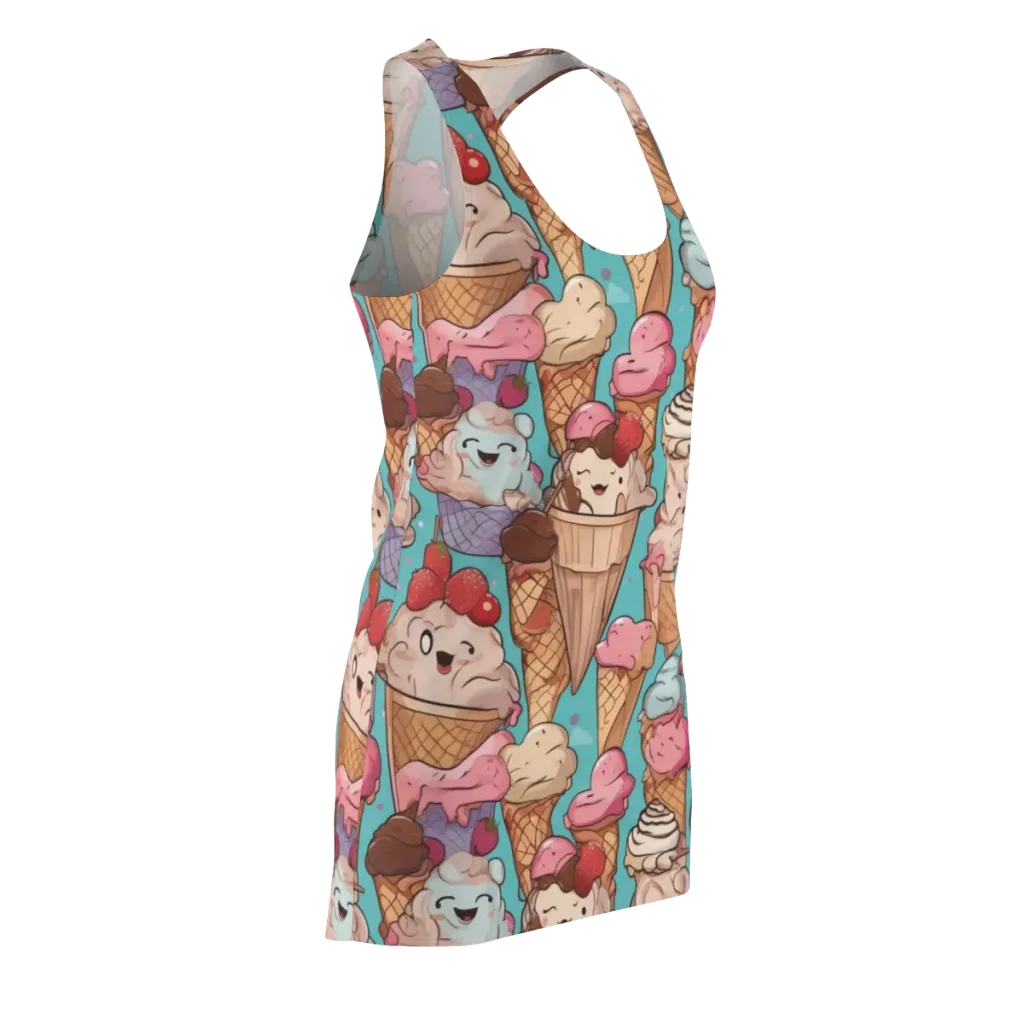 Scoops in Bloom on Racerback Dress — Front Side