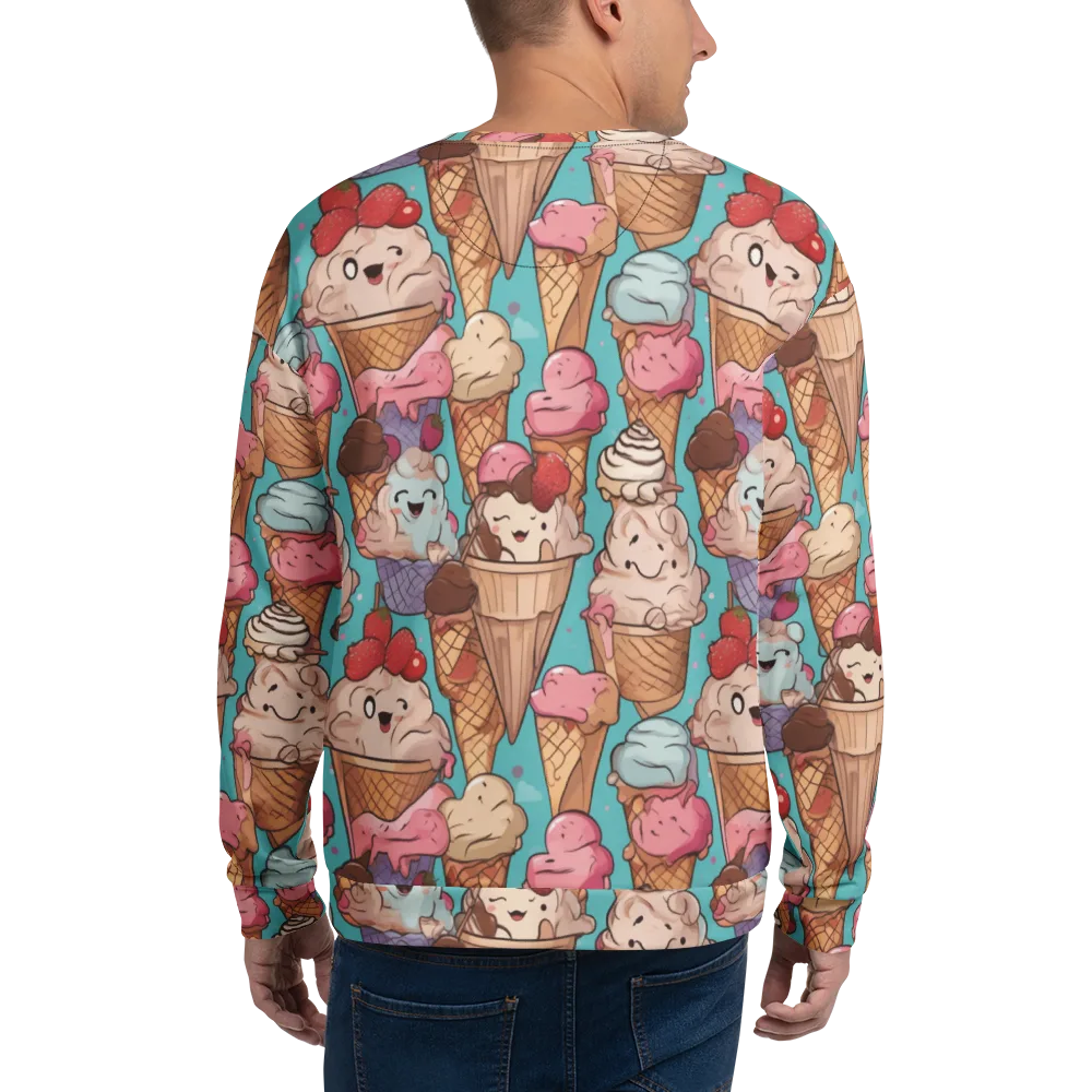 Scoops in Bloom on Sweatshirt — Back