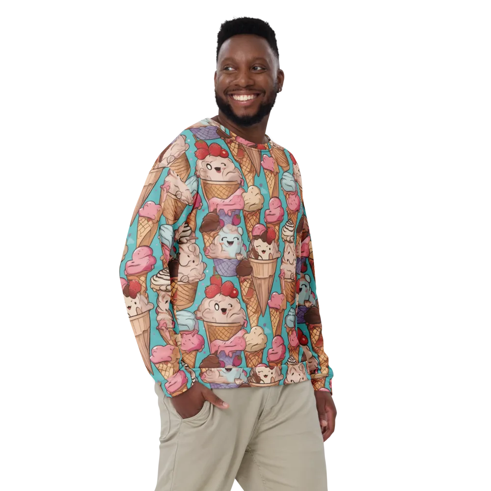 Scoops in Bloom on Sweatshirt — Front