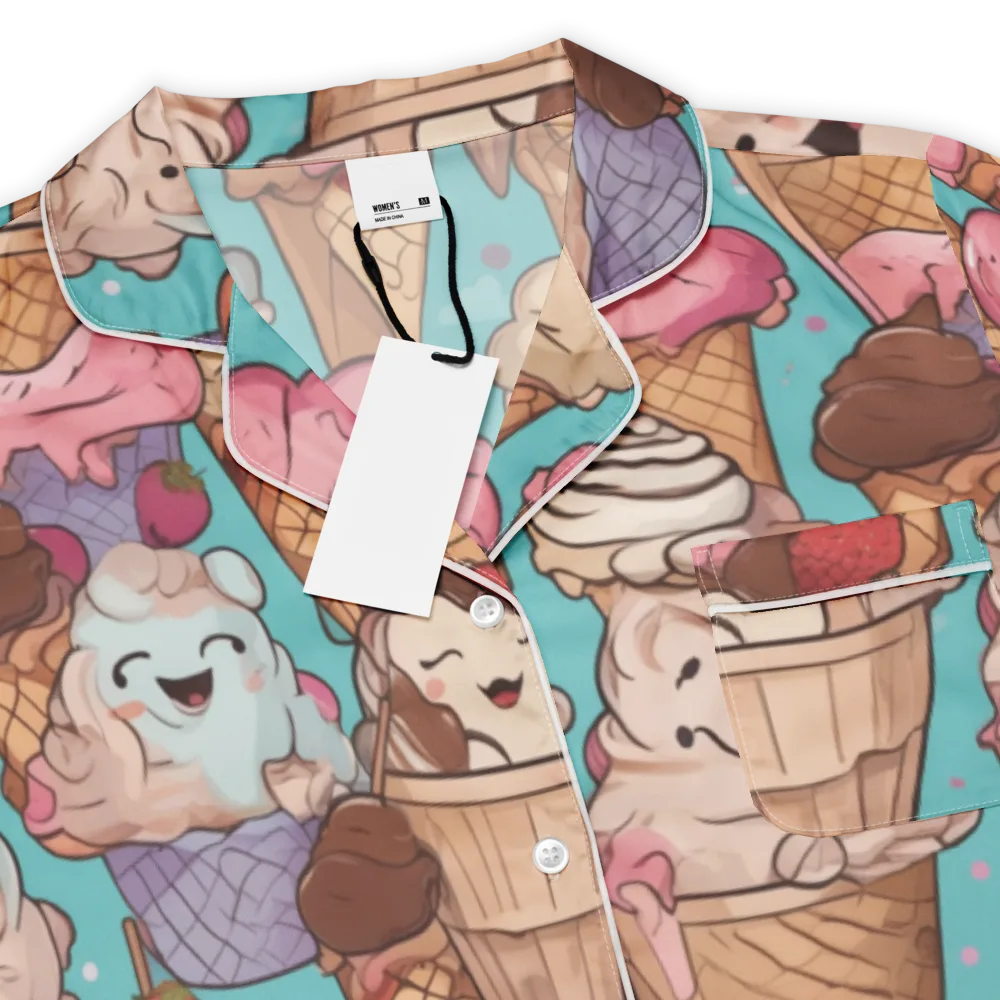 Scoops in Bloom on Women's Short Sleeve Pajama Top — Product details