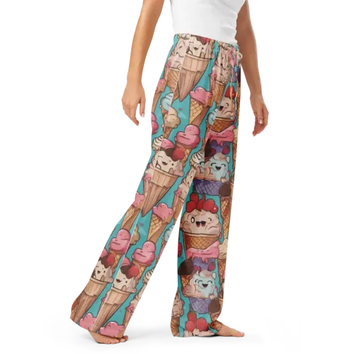 Scoops in Bloom on a Women's Pajama Pants