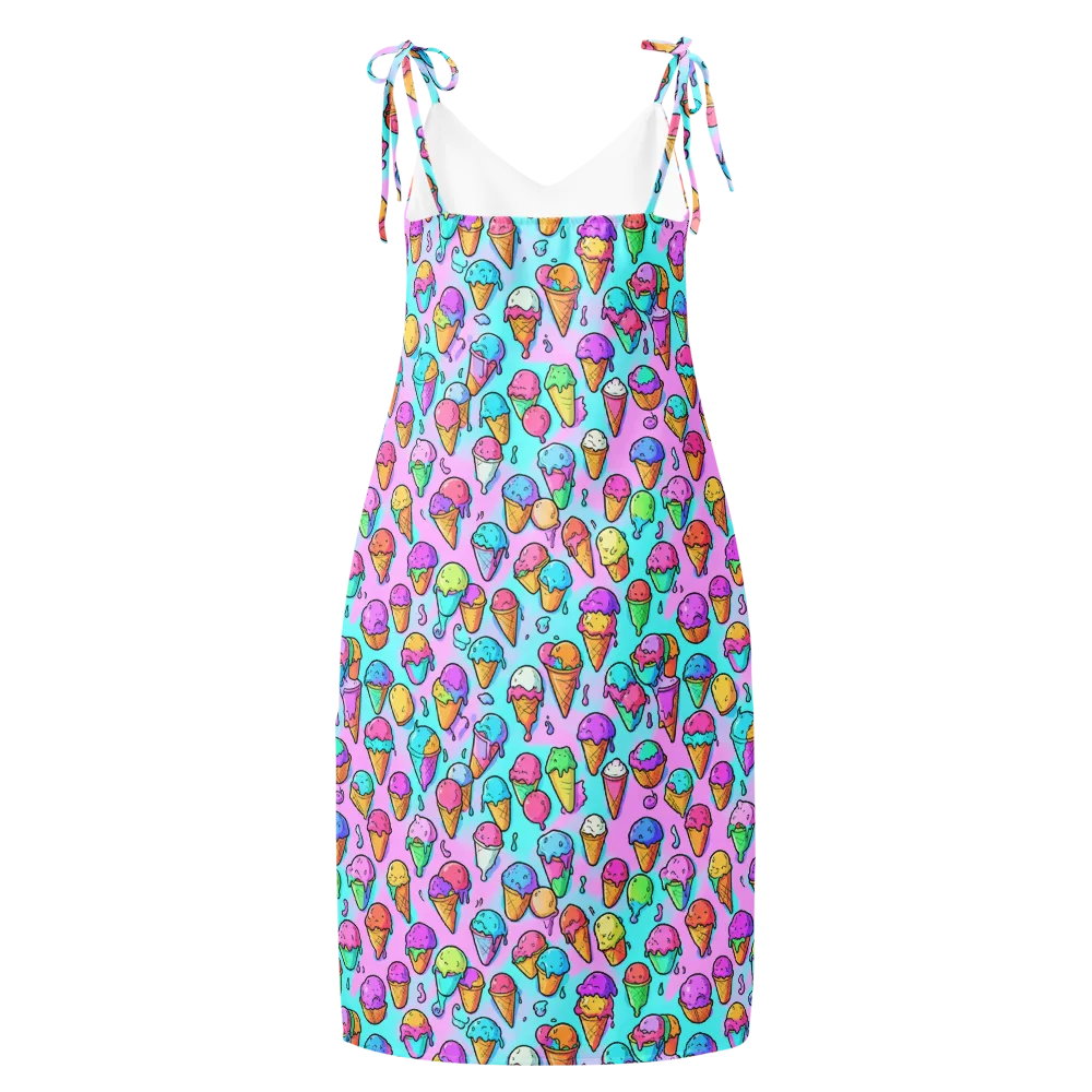 Neon Sundae on Slip Dress — Back