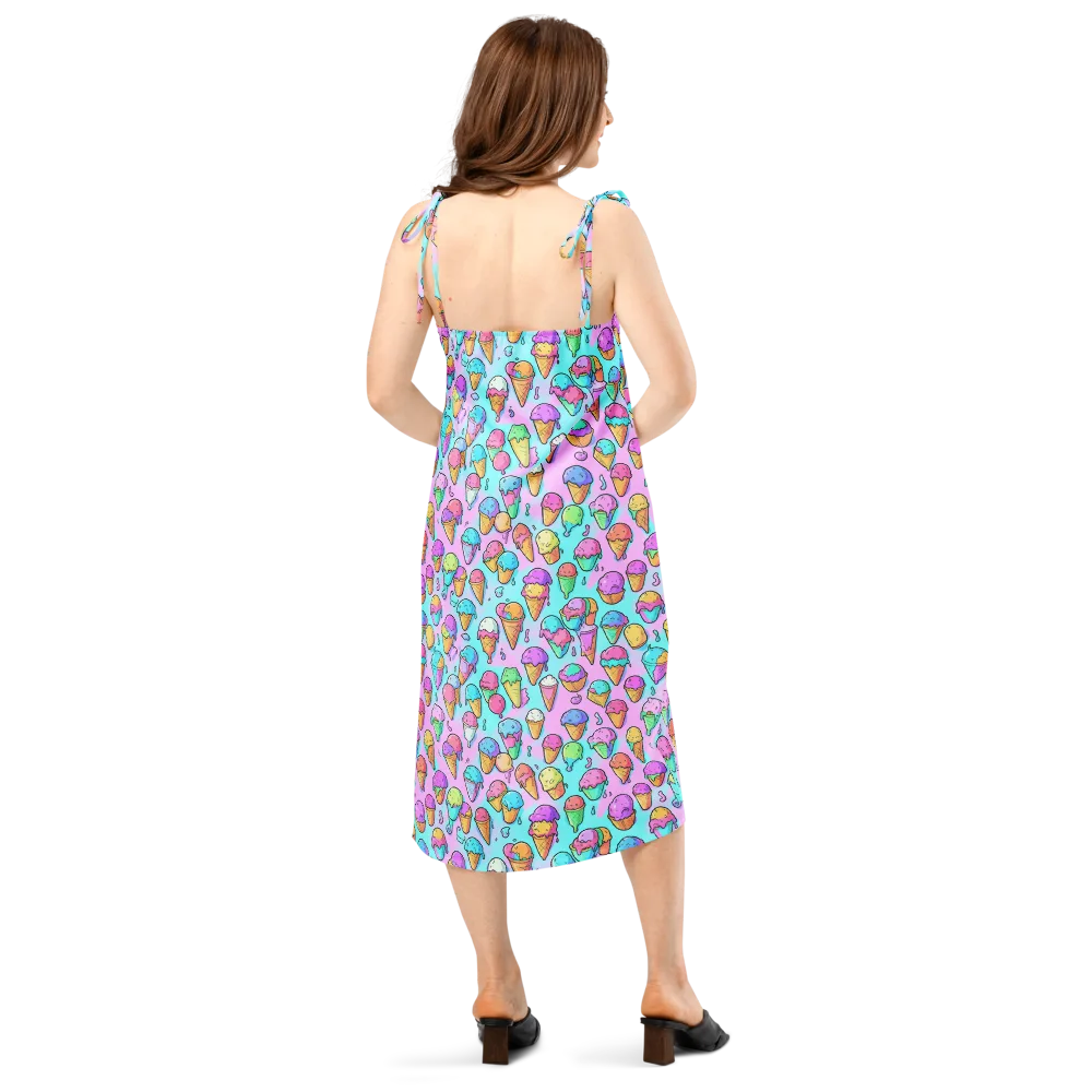 Neon Sundae on Slip Dress — Back
