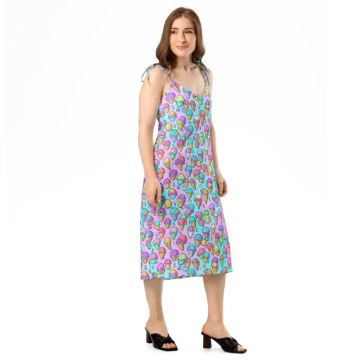 Neon Sundae on a Slip Dress