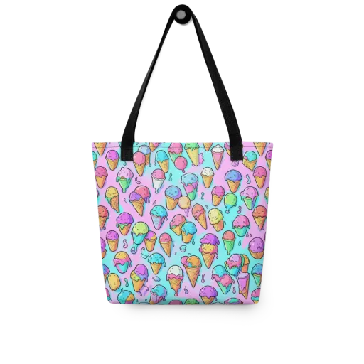 Neon Sundae on a Tote Bag