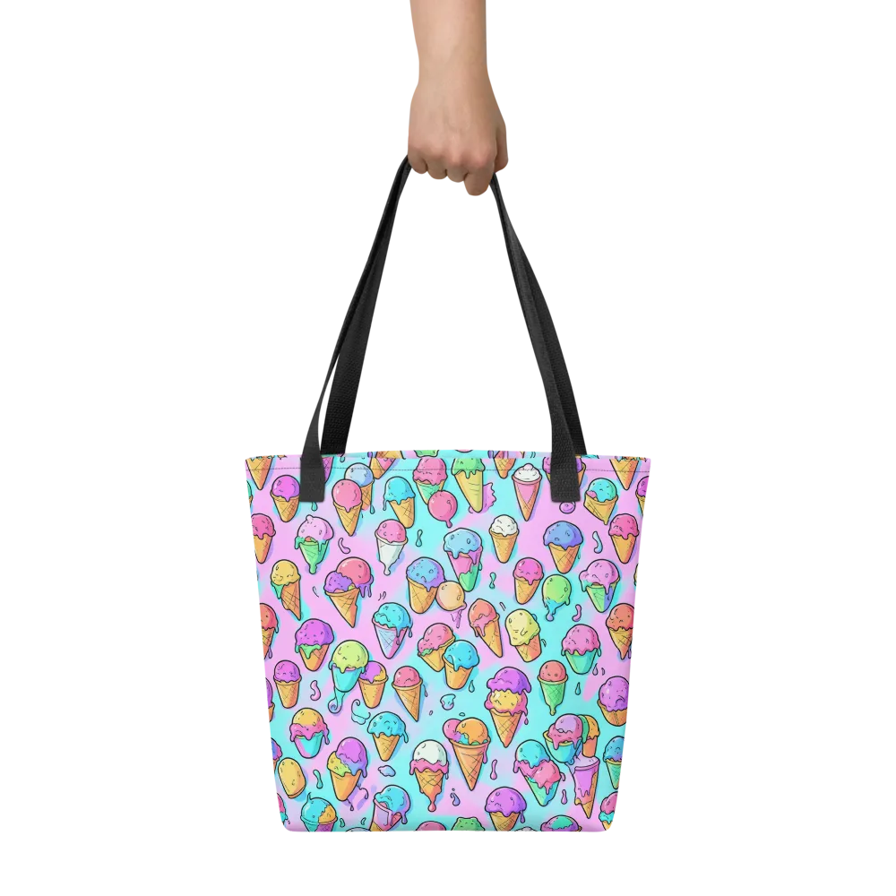 Neon Sundae on Tote Bag — Front